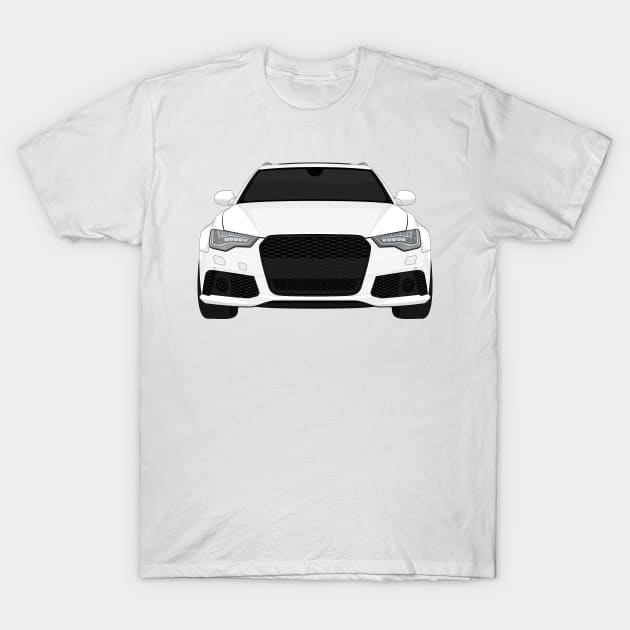 rs6 white T-Shirt by VENZ0LIC